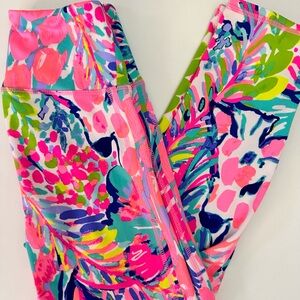 Lilly Pulitzer High Waist Leggings In Gumbo Limbo, XS